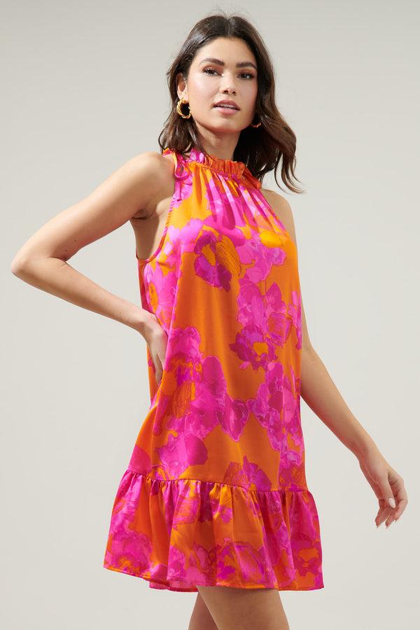 Sugarlips Mai Tai Floral Rumba Halter Dress