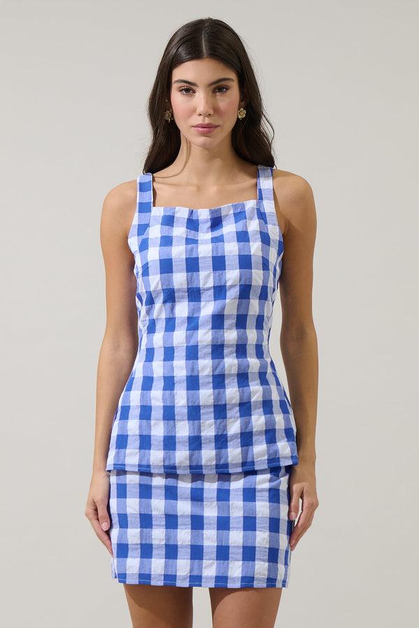 sugarlips Maiden Checker Donie Sleeveless Top