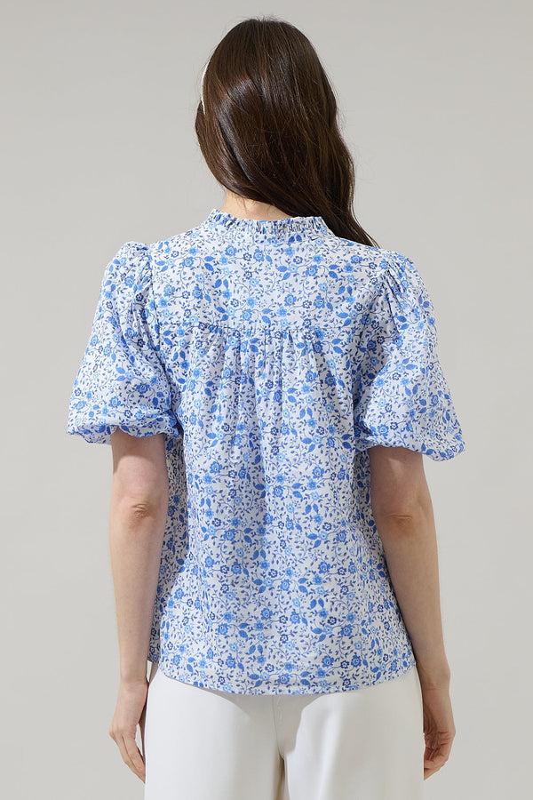 Sugarlips Maisie Floral Idara Button Down Top