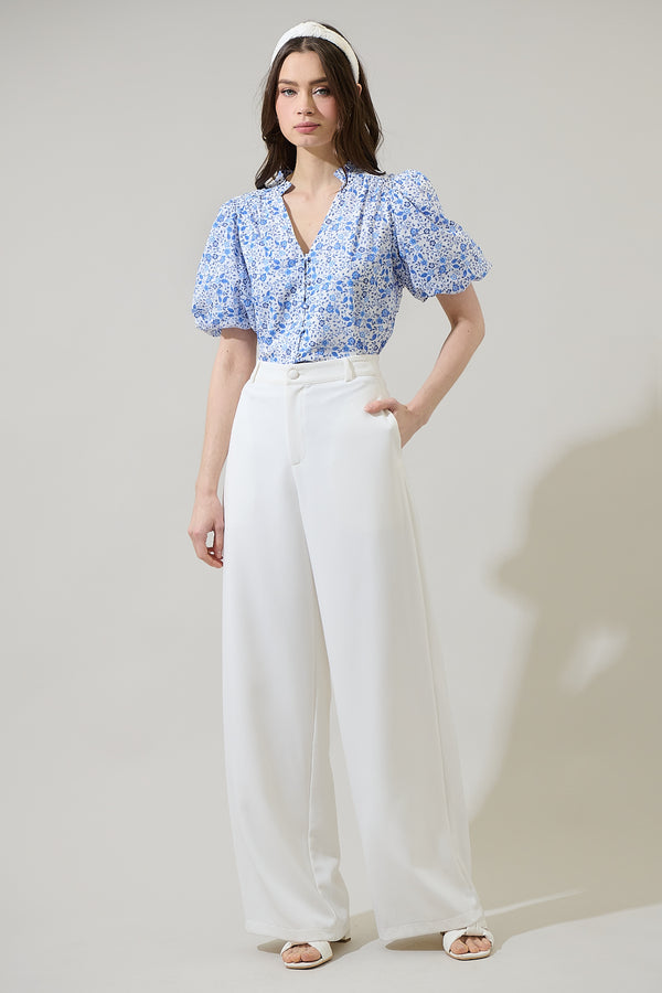 Sugarlips Maisie Floral Idara Button Down Top