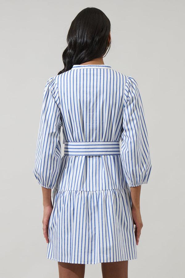 Sugarlips Maisy Striped Leola Shift Mini Dress