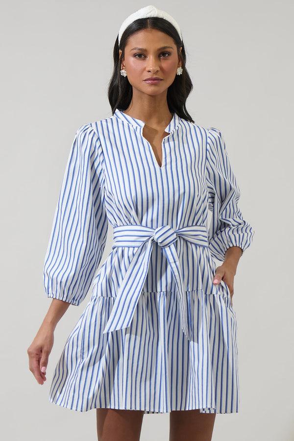 sugarlips Maisy Striped Leola Shift Mini Dress