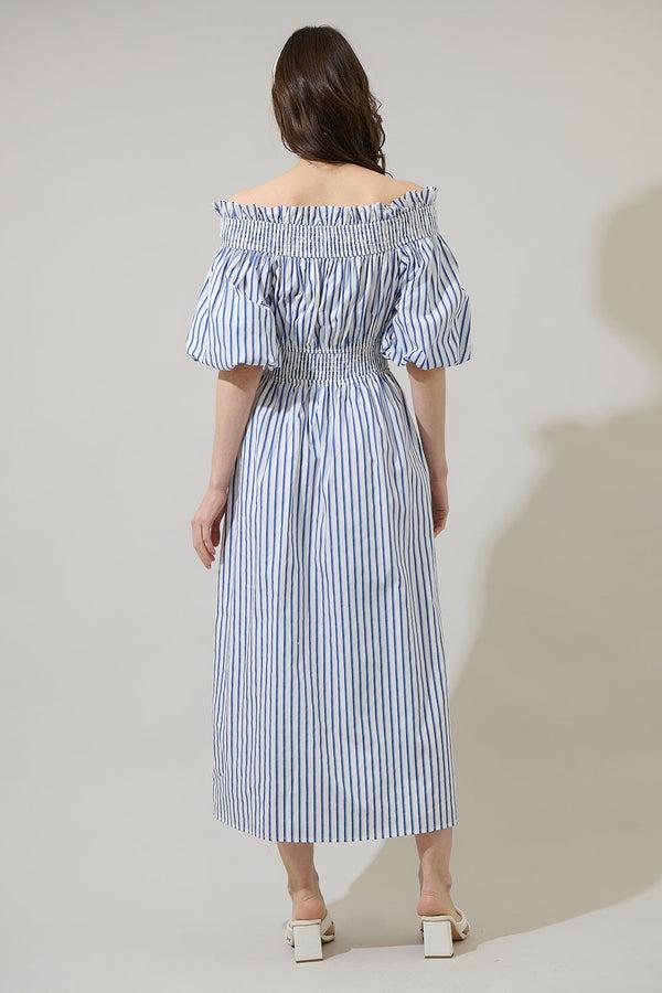Sugarlips Maisy Striped Magna Town Midi Dress