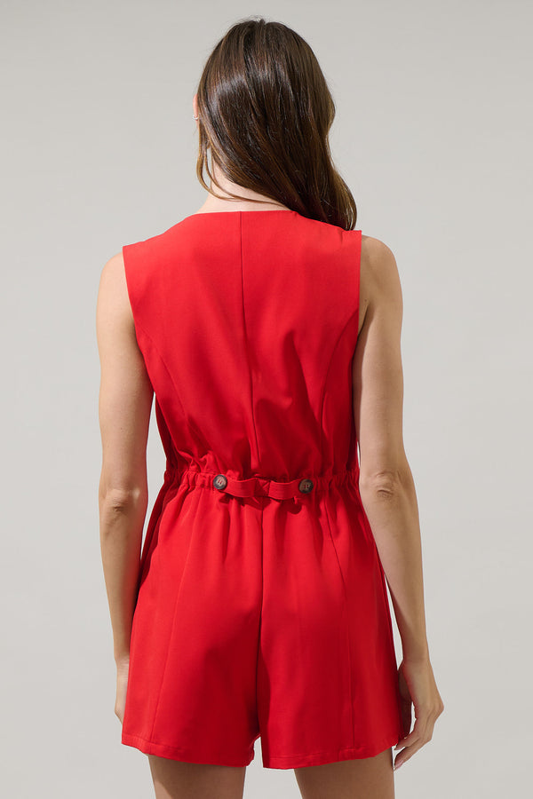 Sugarlips Malaga City Wrap Button Romper