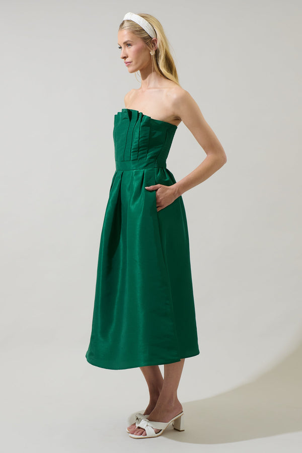 Sugarlips Manila Strapless Midi Dress