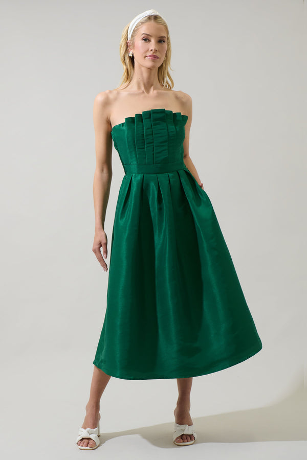 sugarlips Manila Strapless Midi Dress