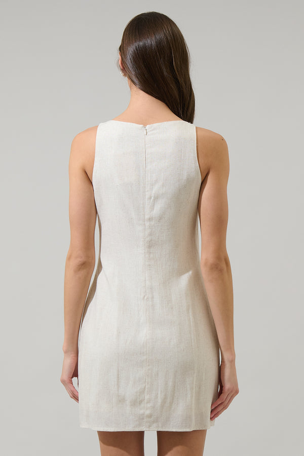 Sugarlips Manzy Junie Linen Mini Dress