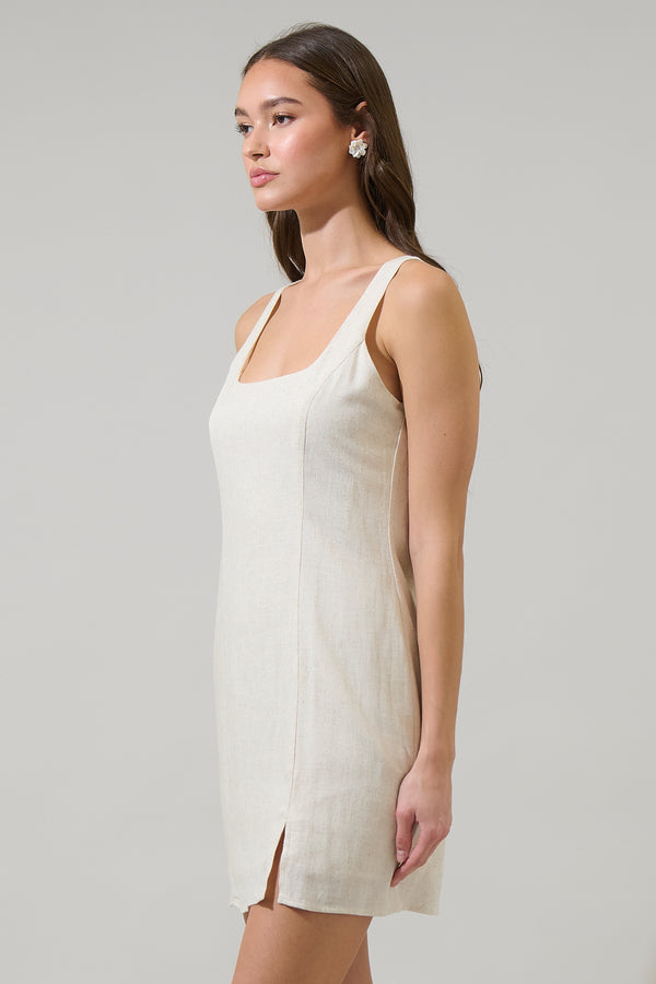 Sugarlips Manzy Junie Linen Mini Dress