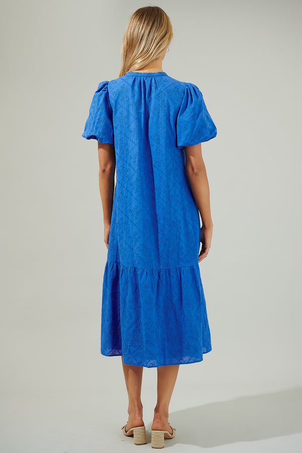 Sugarlips Mar Nova Eyelet Midi Dress