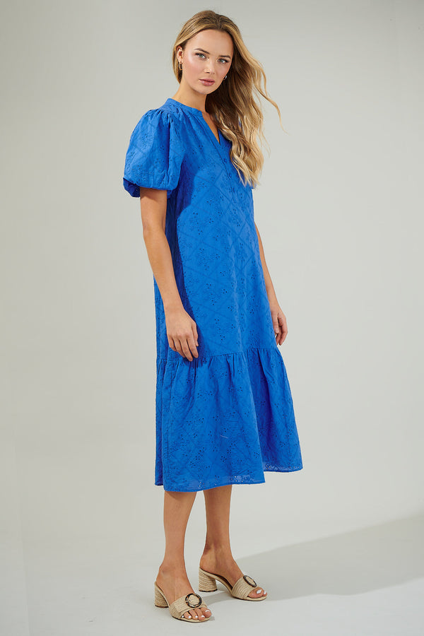 Sugarlips Mar Nova Eyelet Midi Dress