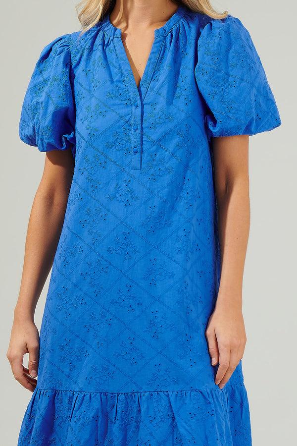 Sugarlips Mar Nova Eyelet Midi Dress