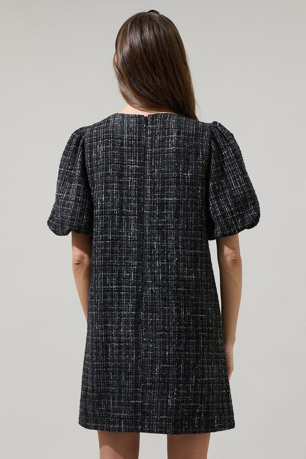 Sugarlips Margaret Tweed Cora Shift Mini Dress