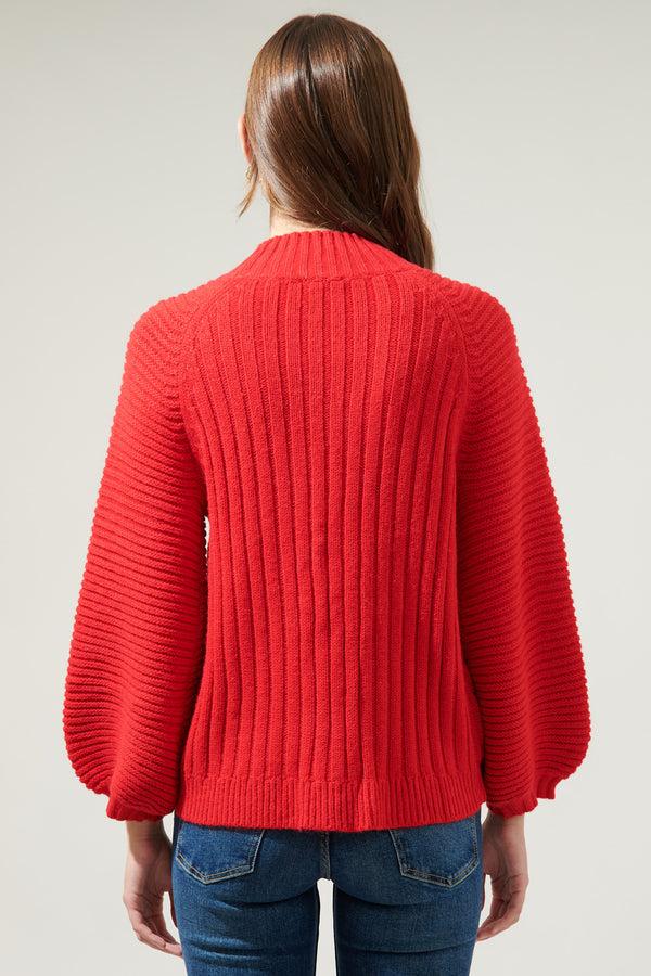 Sugarlips Mariela Mock Neck Chunky Knit Sweater