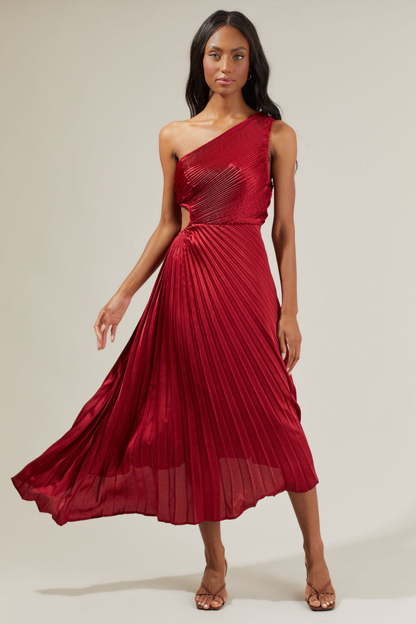 Sugarlips Marigold Aurora Pleated Maxi Dress