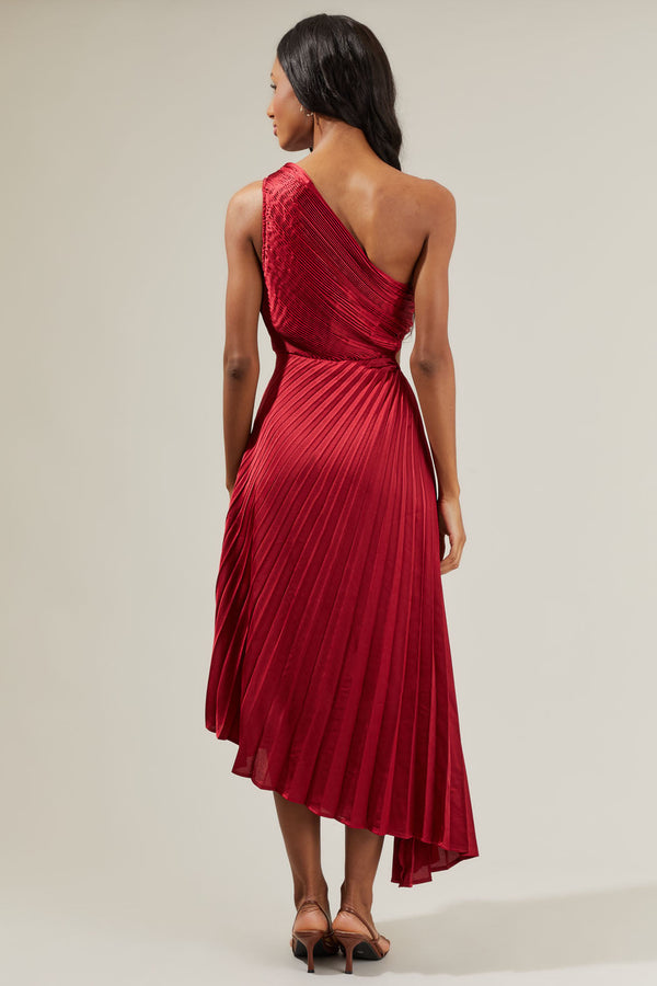 Sugarlips Marigold Aurora Pleated Maxi Dress