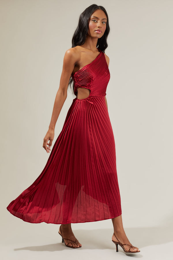 Sugarlips Marigold Aurora Pleated Maxi Dress