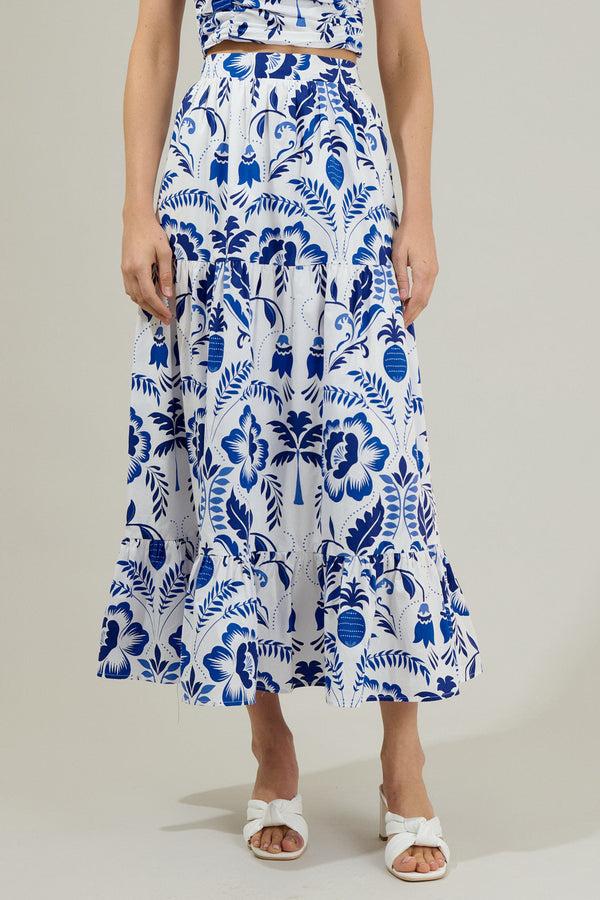 sugarlips Marisol Floral Yaelle Flowy Maxi Skirt