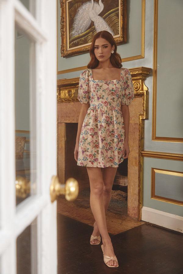 sugarlips Marley Floral Eyelet Mini Dress
