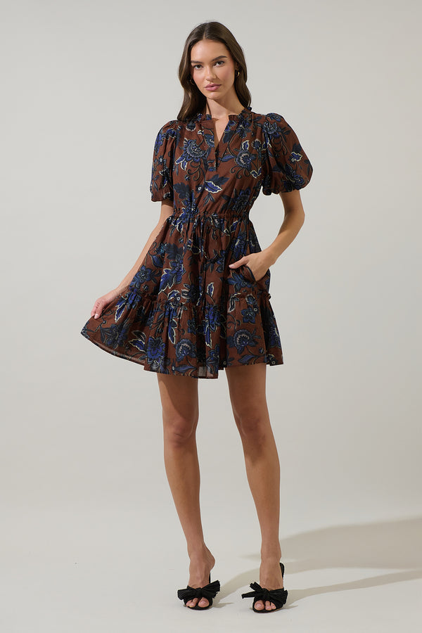 Sugarlips Marlina Floral Noella Shift Mini Dress
