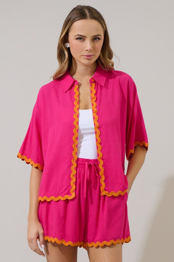 Sugarlips Marnie Linen Button Up Shirt