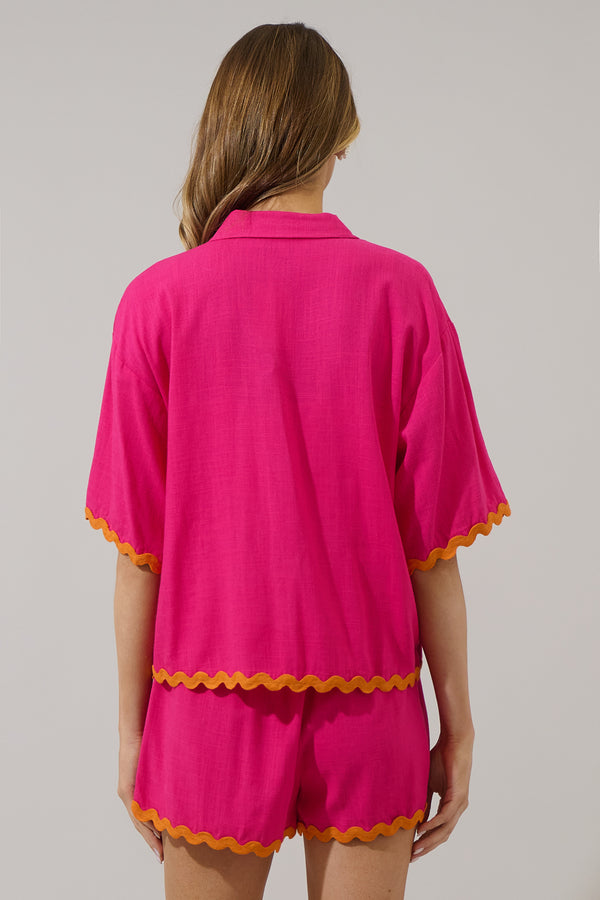 Sugarlips Marnie Linen Button Up Shirt