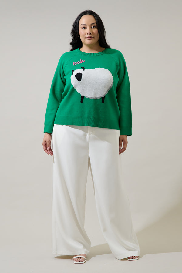 Sugarlips Marty Sheep Raglan Sweater Curve