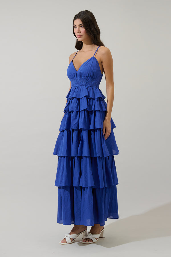 Sugarlips Marvey Ruffle Tiered Maxi Dress
