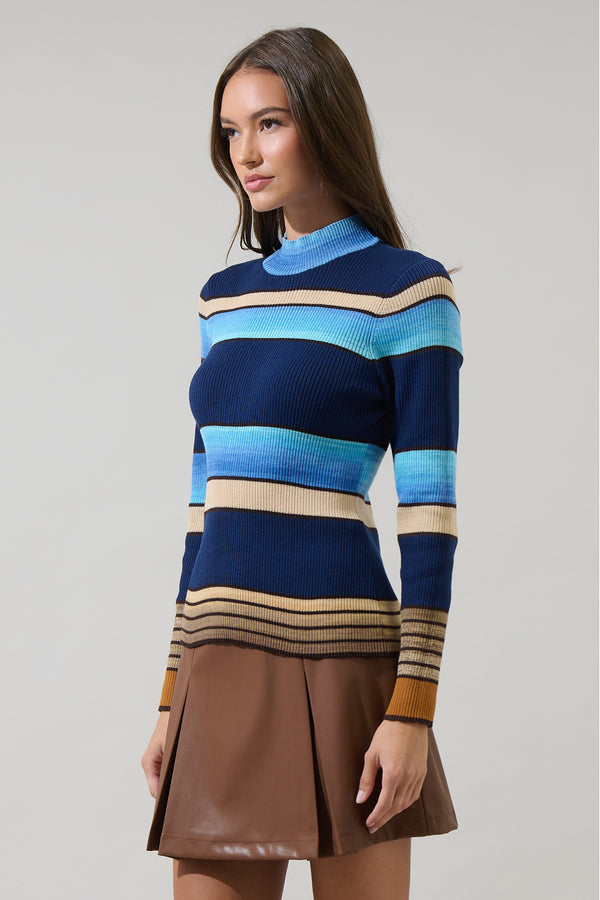 Sugarlips Masen Striped Knit Sweater
