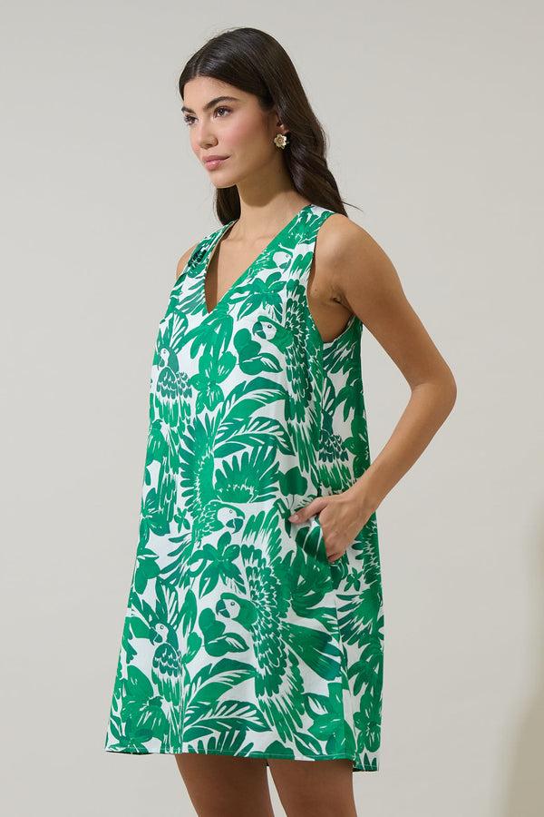 Sugarlips Masey Tropical Lerry Shift Mini Dress