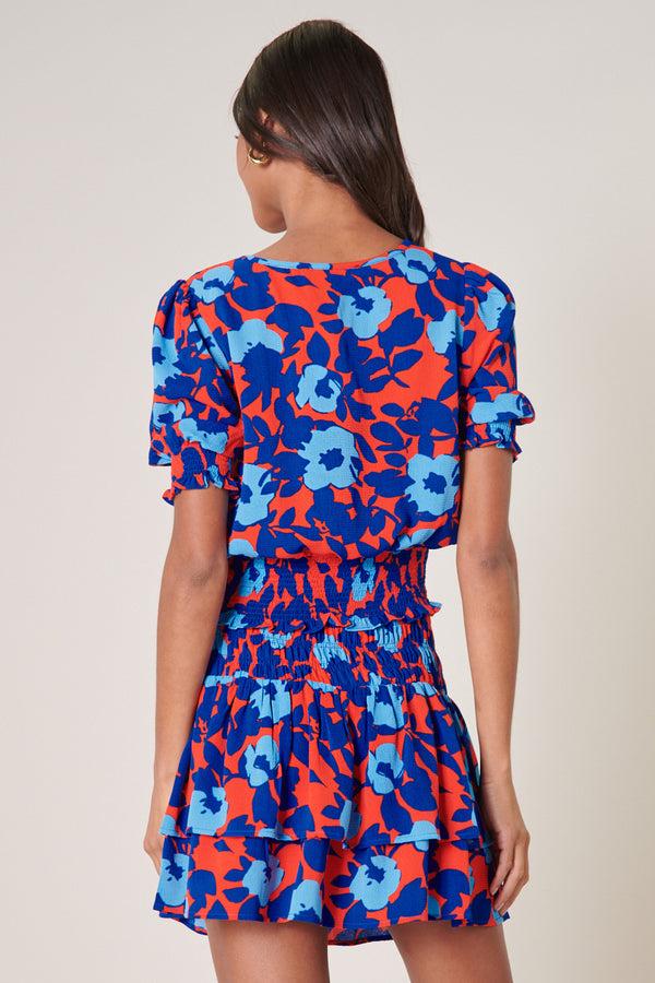 Sugarlips Matador Floral Eclipse Smocked Top
