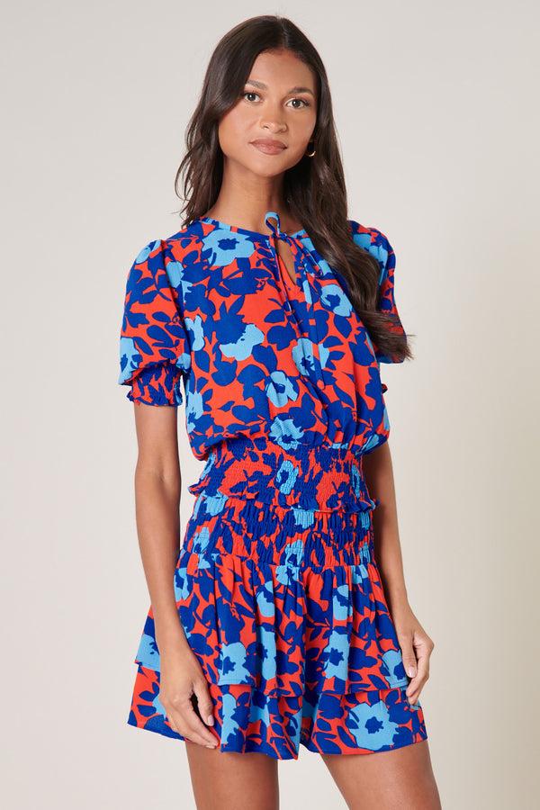Sugarlips Matador Floral Eclipse Smocked Top
