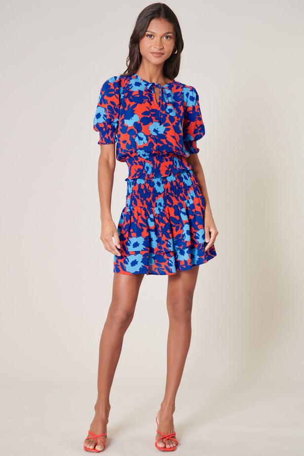 Sugarlips Matador Floral Eclipse Smocked Top