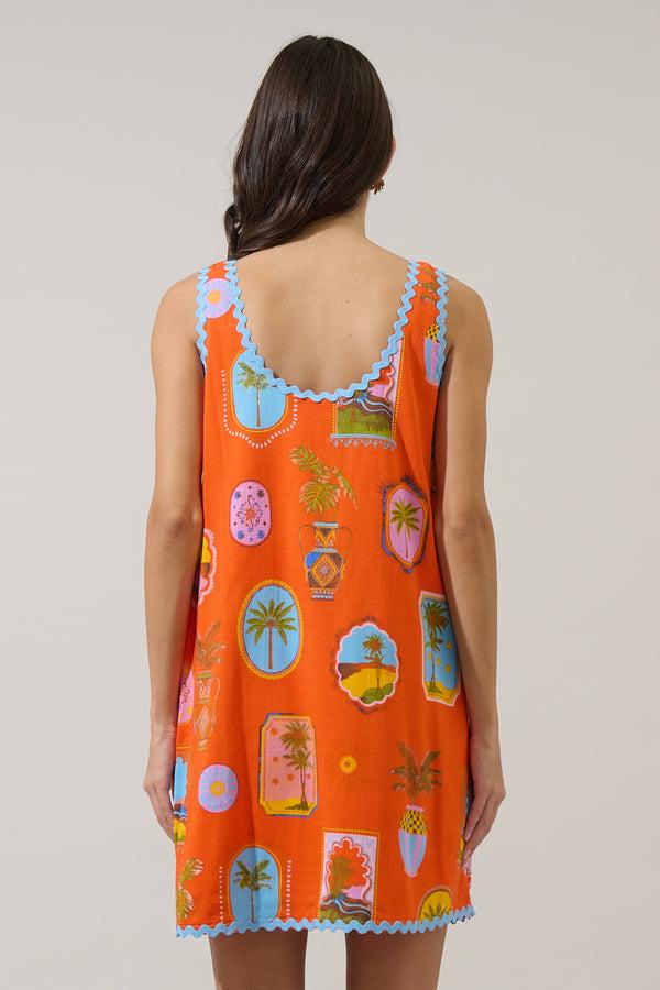 Sugarlips Maury Postcard Auriel Shift Mini Dress