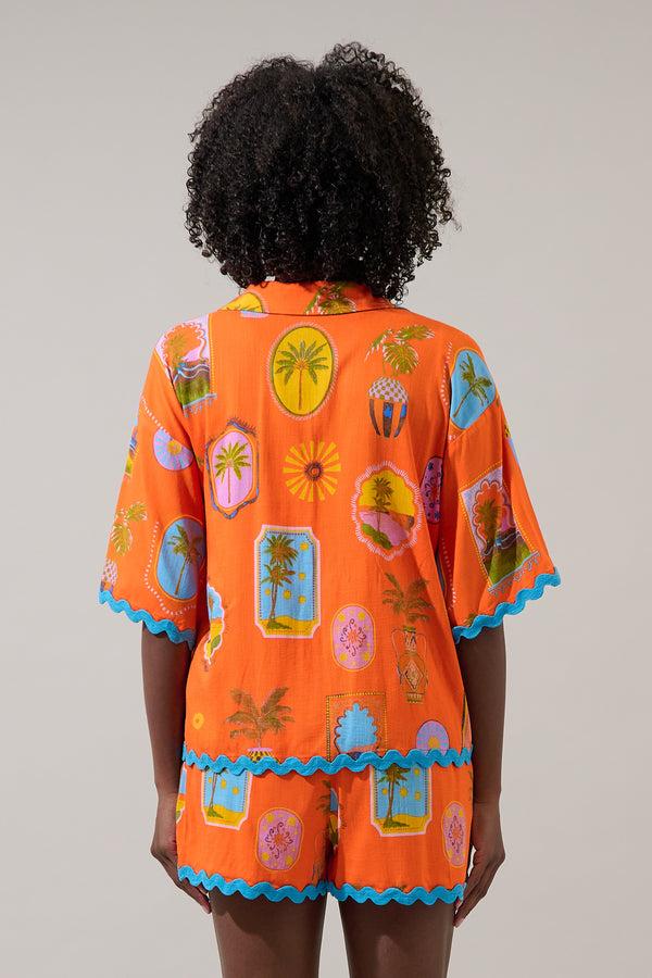 Sugarlips Maury Postcard Marnie Button Up Shirt
