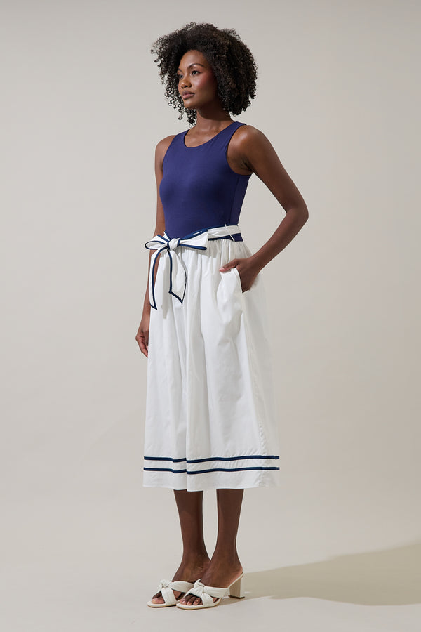 Sugarlips Mavie Color Block Midi Dress