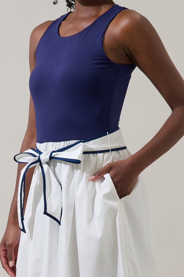 Sugarlips Mavie Color Block Midi Dress