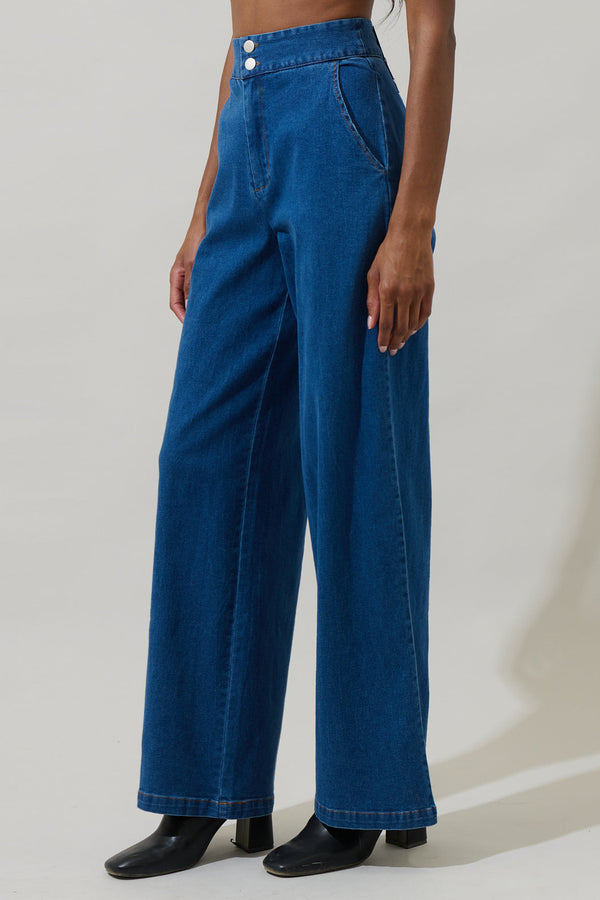 Sugarlips Mayer June Denim Wanetta Wide Leg Pants