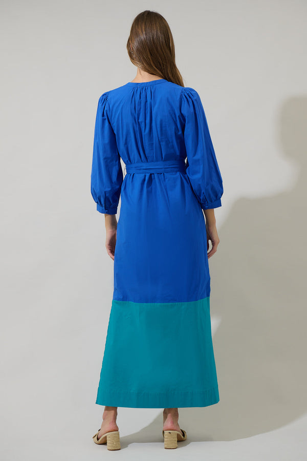 Sugarlips Mayfield Bay Color Block Maxi Dress