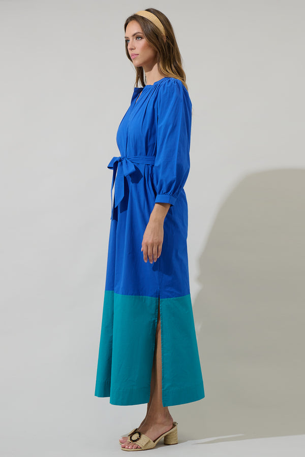 Sugarlips Mayfield Bay Color Block Maxi Dress