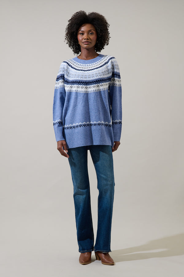 Sugarlips McNeal Fair Isle Crewneck Sweater
