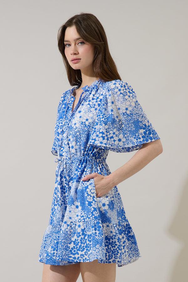 Sugarlips Meila Shift Mini Dress Serra Floral