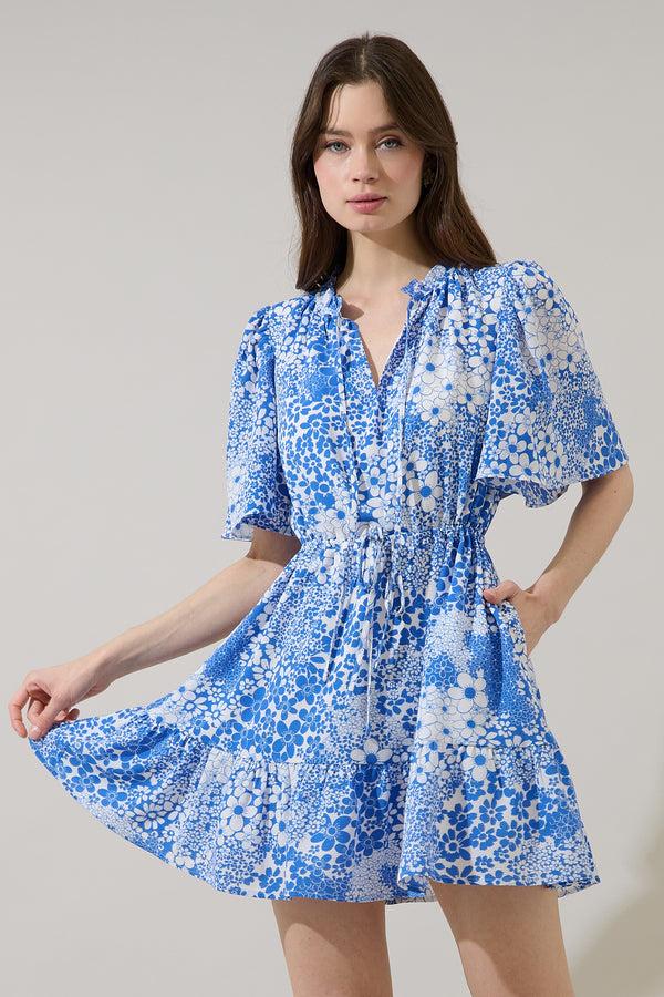 sugarlips Meila Shift Mini Dress Serra Floral