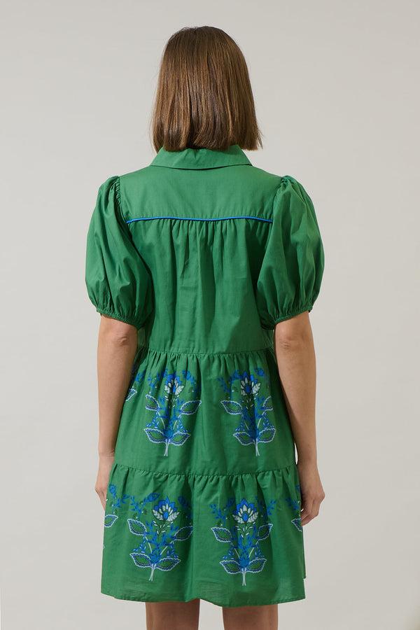 Sugarlips Meridy Floral Burie Tiered Mini Dress