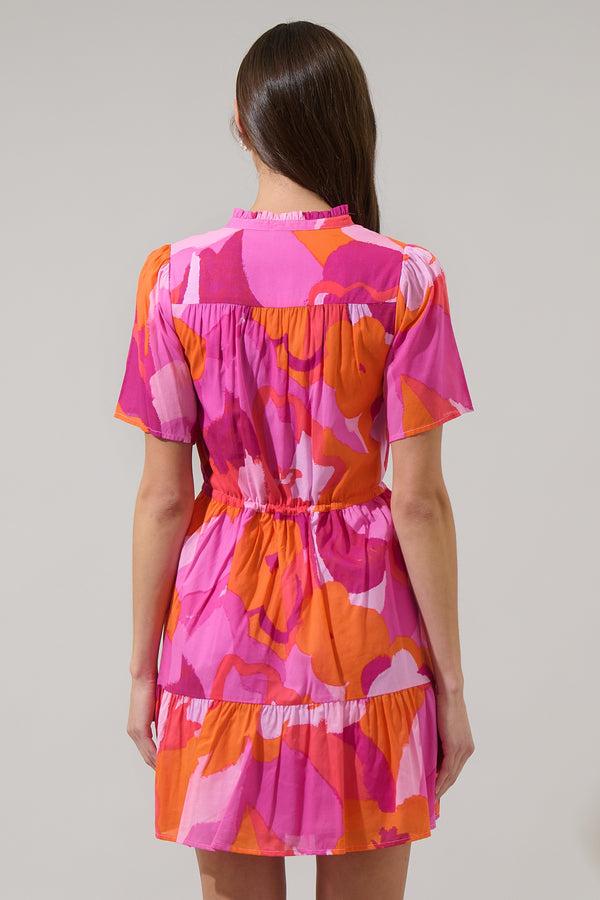 Sugarlips Merim Floral Amo Button Up Mini Dress