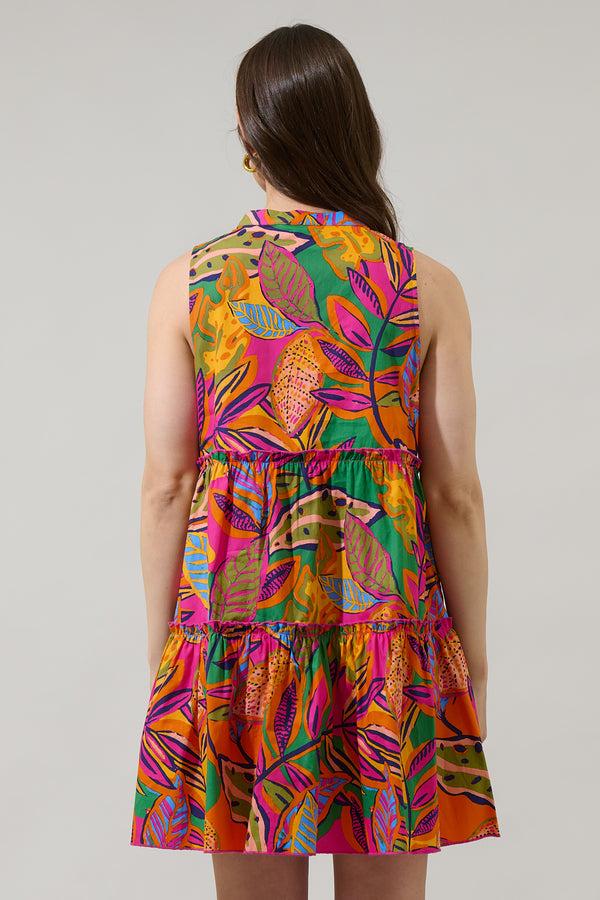 Sugarlips Milana Adrina Shift Tiered Mini Dress