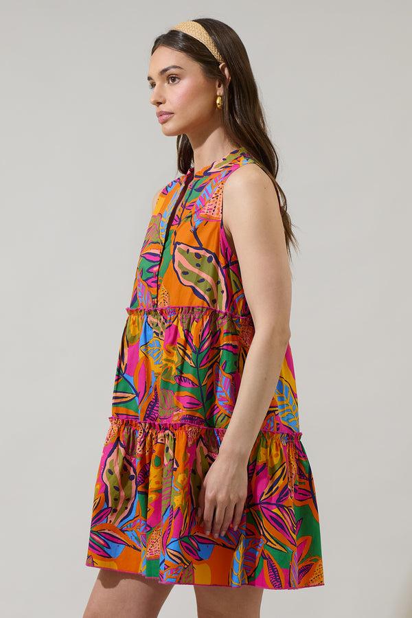 Sugarlips Milana Adrina Shift Tiered Mini Dress