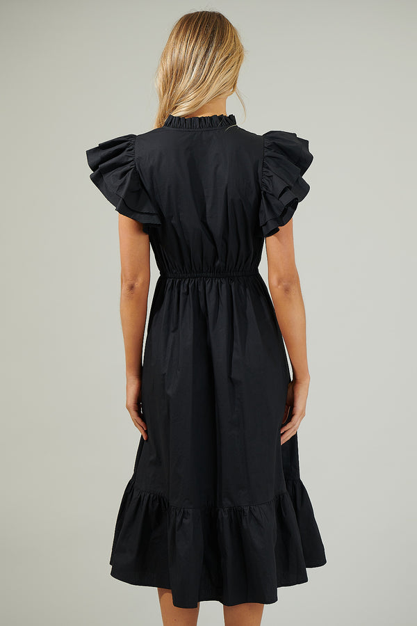 Sugarlips Miley Dillan Midi Ruffle Dress