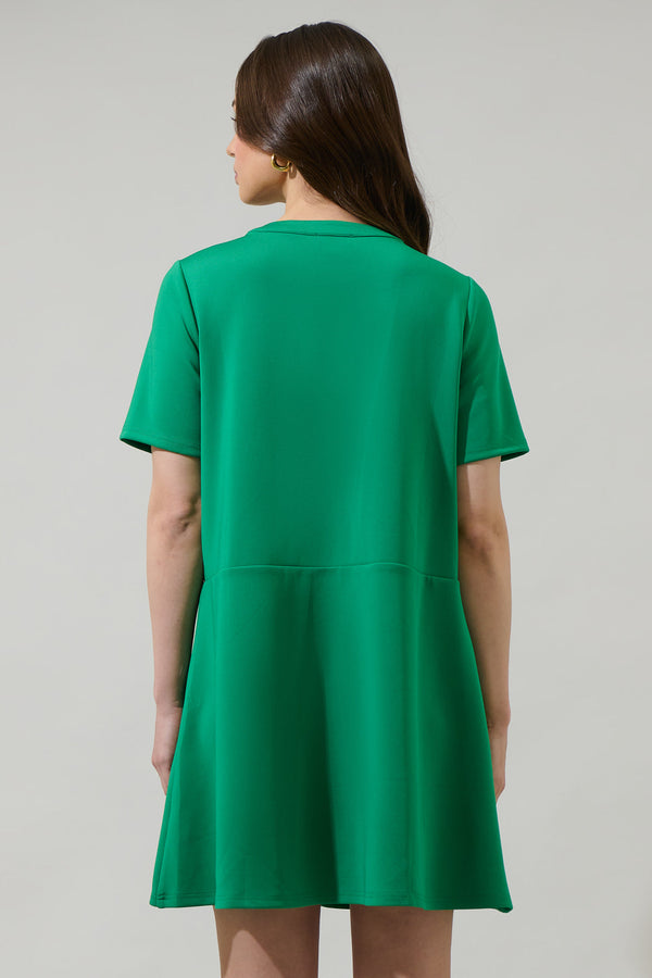 Sugarlips Miliana Button Shift Mini Dress