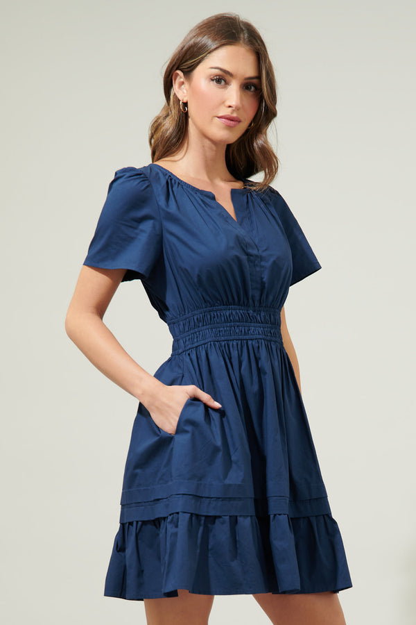 Sugarlips Miller Split Neck Dress