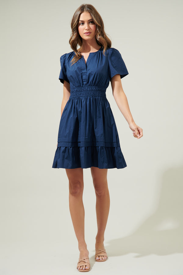 Sugarlips Miller Split Neck Dress